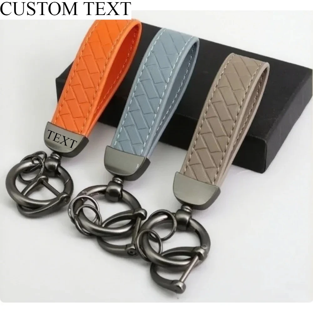 

Customized Laser Engraving Leather Keychain for Men and Women Metal Car Logo Key Chain Pendant Gift Retro Vintage Keyring Gift