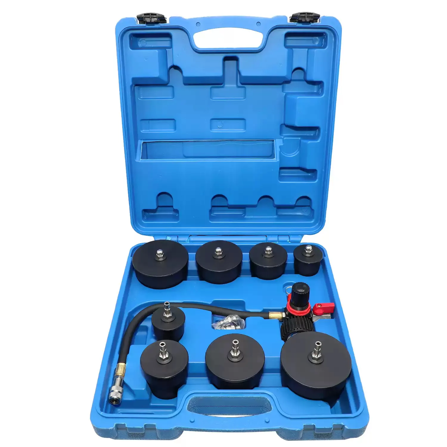 

Suitable for 9-Piece Turbocharger Leak Tester - Sheet Metal Repair & Pulley System Detector Steam Tool