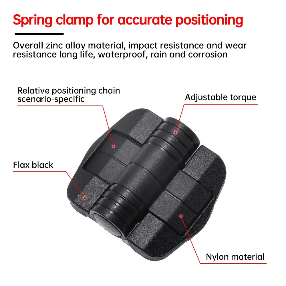 1PC Nylon Door Position Control Hinge 80/115/150 Degree Adjustable Torque Waterproof Spring Clamp For Accurate Position