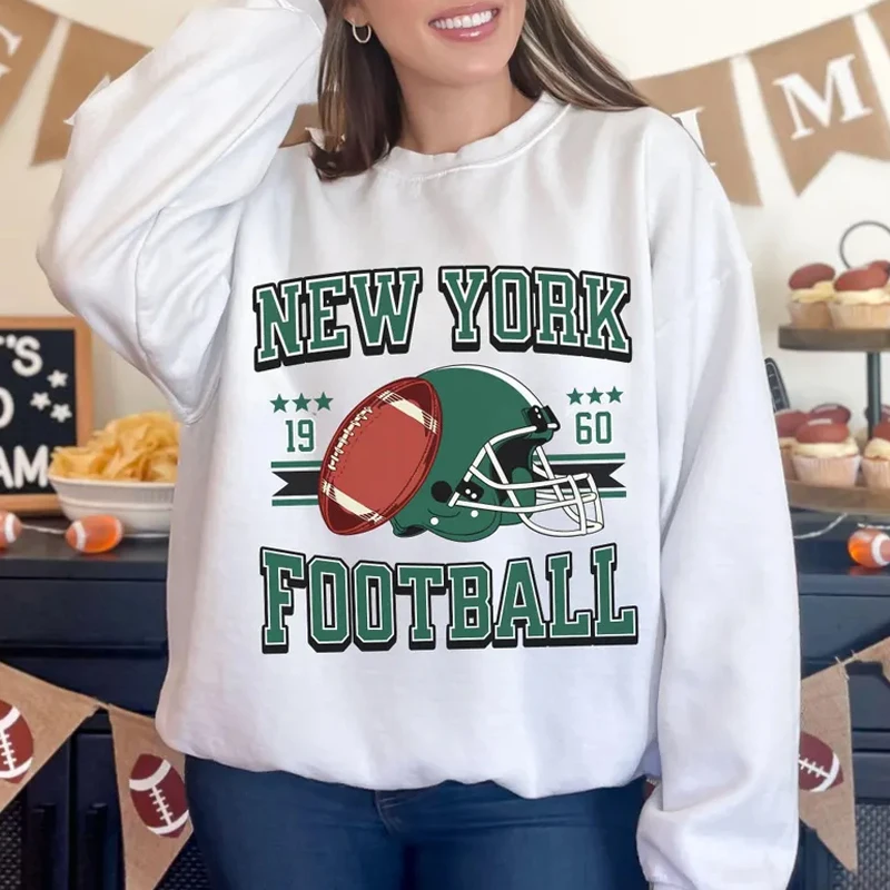 Vintage New York Football Crewneck Sweatshirt,New York Giants Crewneck,New York Football Gameday,Gift,Harajuku Streetwear,Unisex