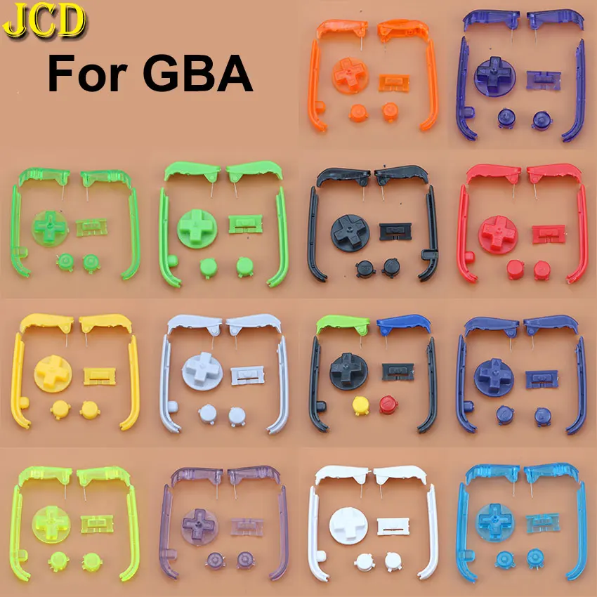 

JCD 1 Set High Quality AB Colorful L R Keys D Pads Power ON OFF Buttons For Gameboy Advance GBA