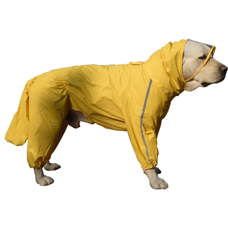 Large Dog Raincoat Big Dog Waterproof Clothing Golden Retriever Clothes Husky Labrador Border Collie Weimaraner Dog Jumpsuit