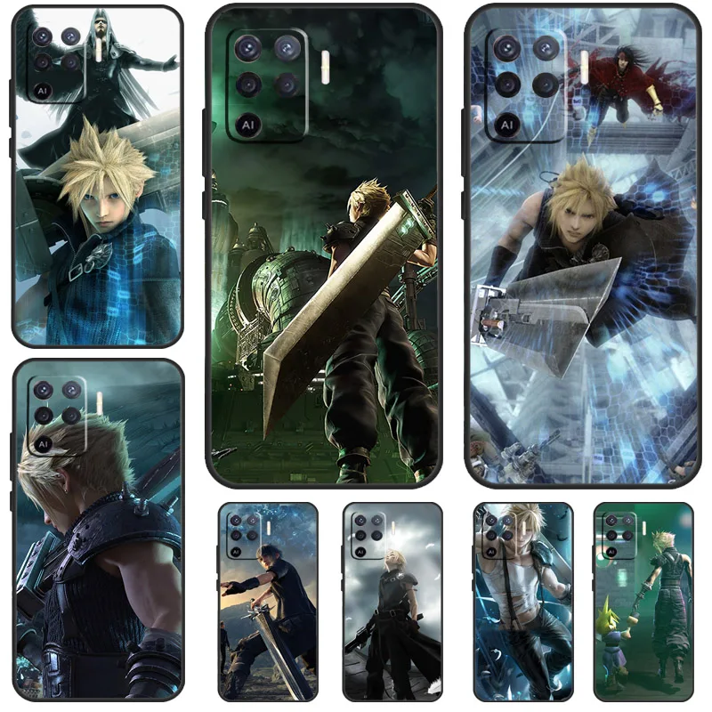 Final Fantasy VII For OPPO A74 A94 A54 A78 A98 A58 A96 A76 A16 A5 A9 A53 A15 A52 A72 A17 A57 A77 A54S Case