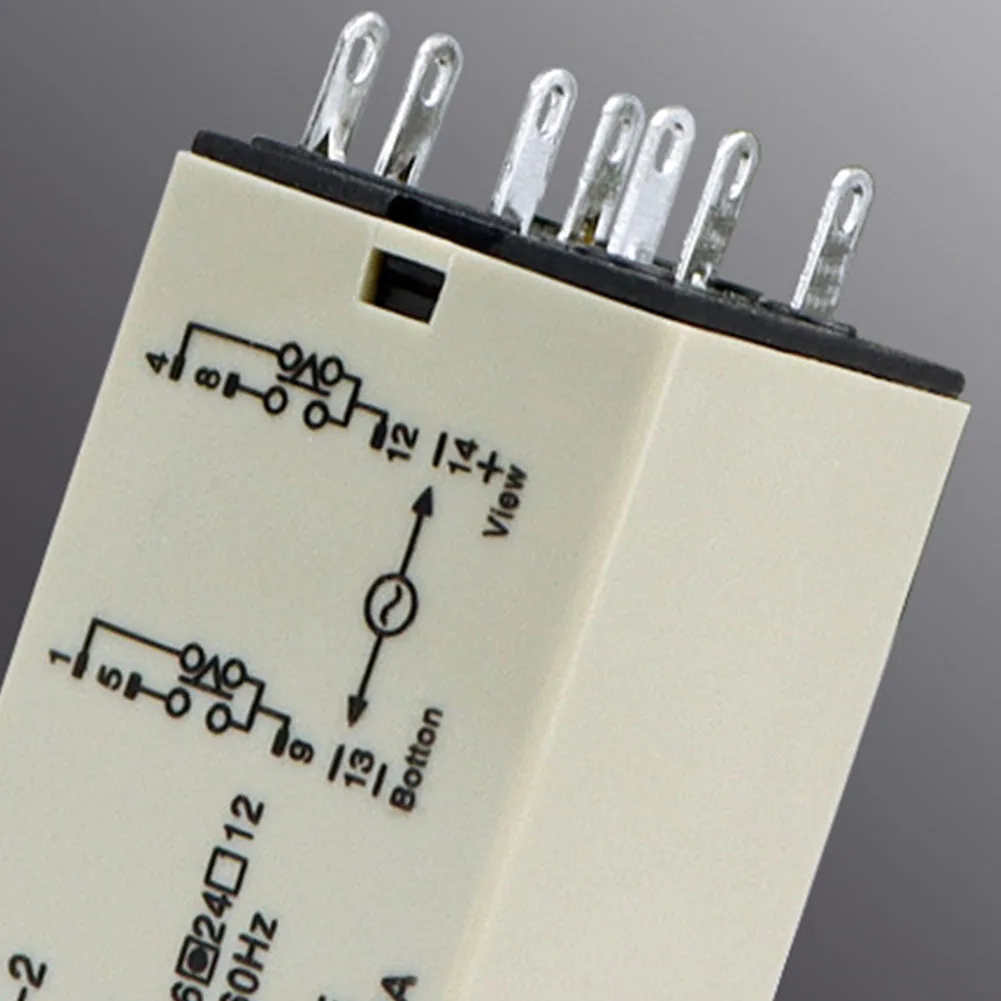 8-Pin 60-Second Timer Power-on Delay Relay H3Y-2 Power-on Delay Timer Relay AC220V DC24V 5A Din-rail Mounting Power Supplies