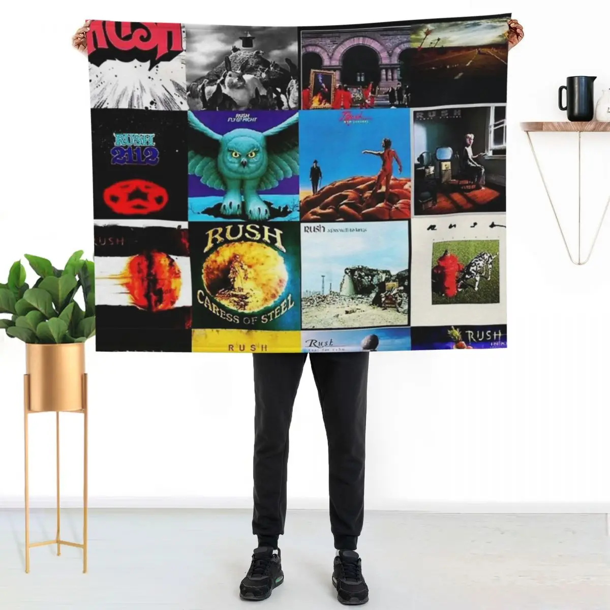 Completed All Album Cover RushBand || 001 Throw Blanket Sofas Weighted Blankets For Bed Quilt Retros Blankets