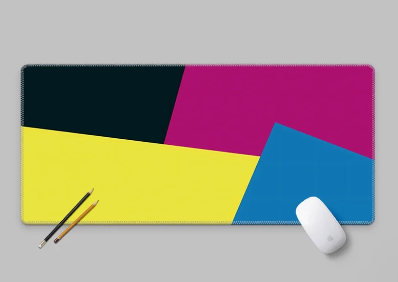 Gestalt Multicolour Deskmat Natural Rubber Laptop Office Anime Table Gamer Cool Big Accessories Kawaii Gaming Keyboard Computer