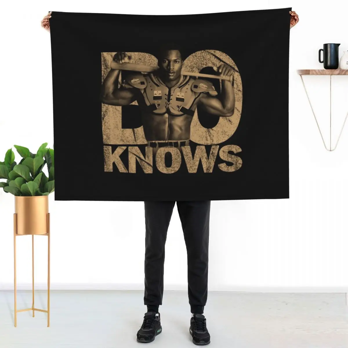 

Bo Jackson Knows Throw Blanket Stylish Decor Blanket Gift for Friends Roommate