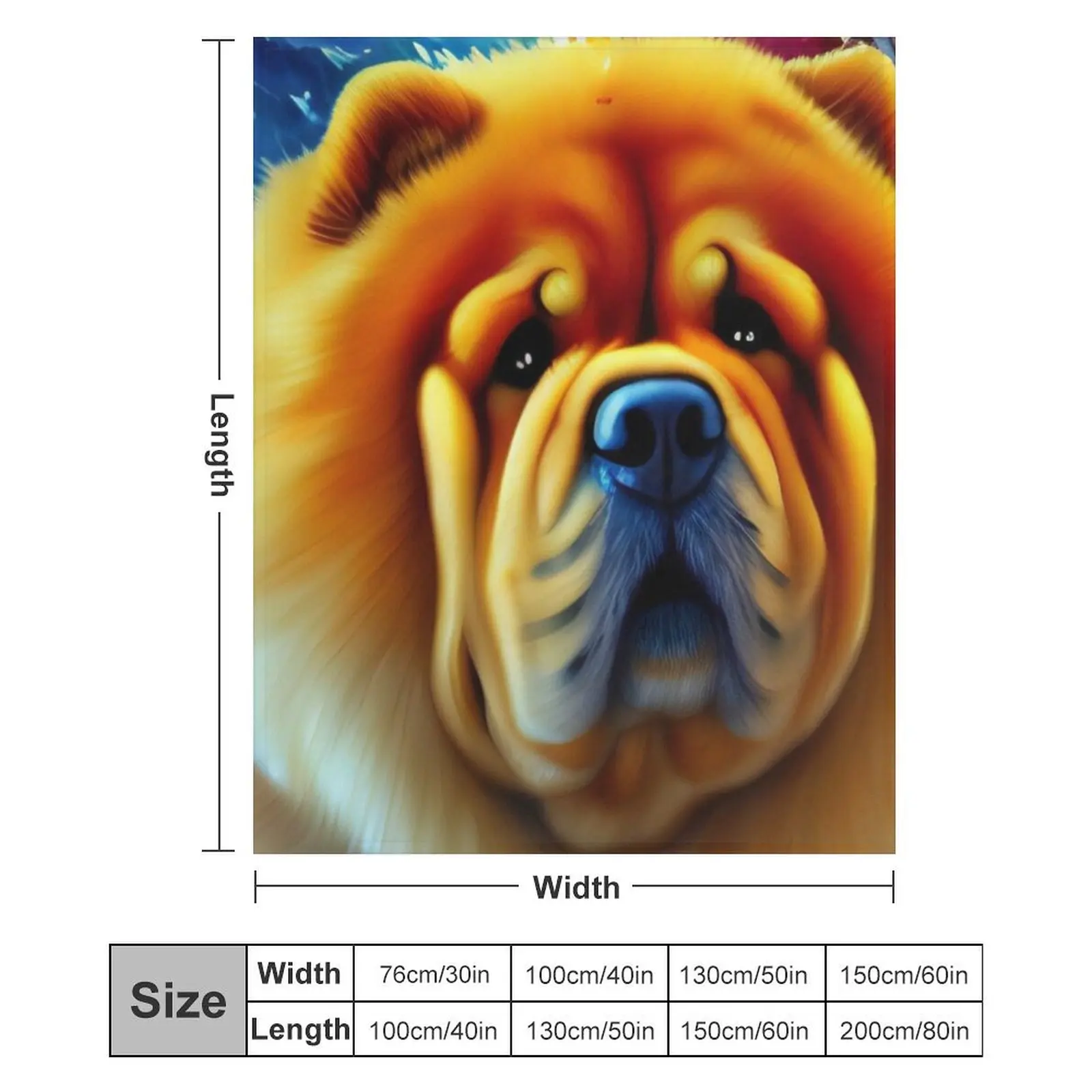 تشاو تشاو آرت رمي بطانية منقوشة لطيف منقوشة الشتاء الدافئ البطانيات الحرارية