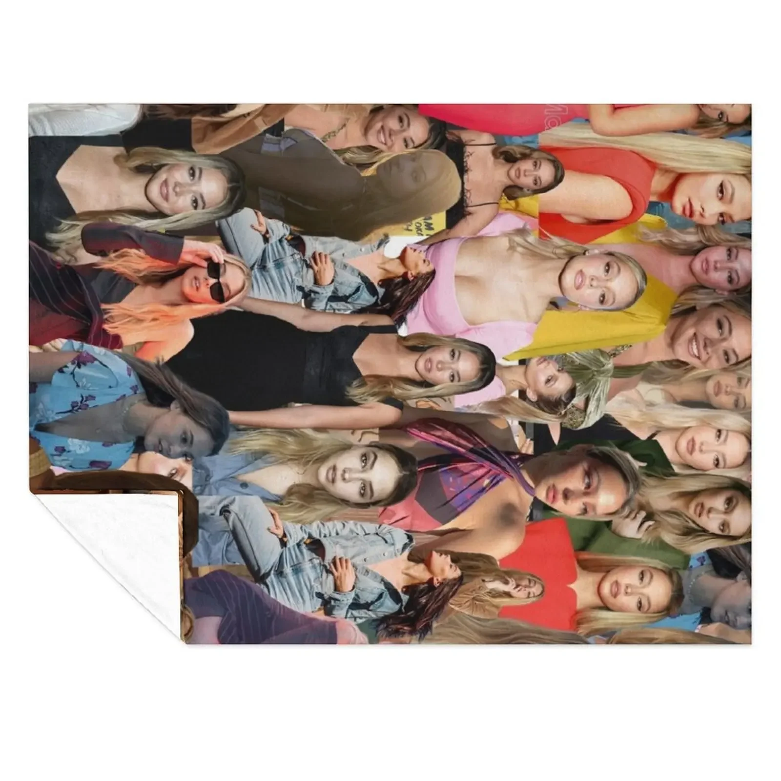 

Madelyn Cline Lateral - Beautiful Actress Aesthetic Collage - 1 Throw Blanket Loose Flannel for babies Decorative Beds Blankets