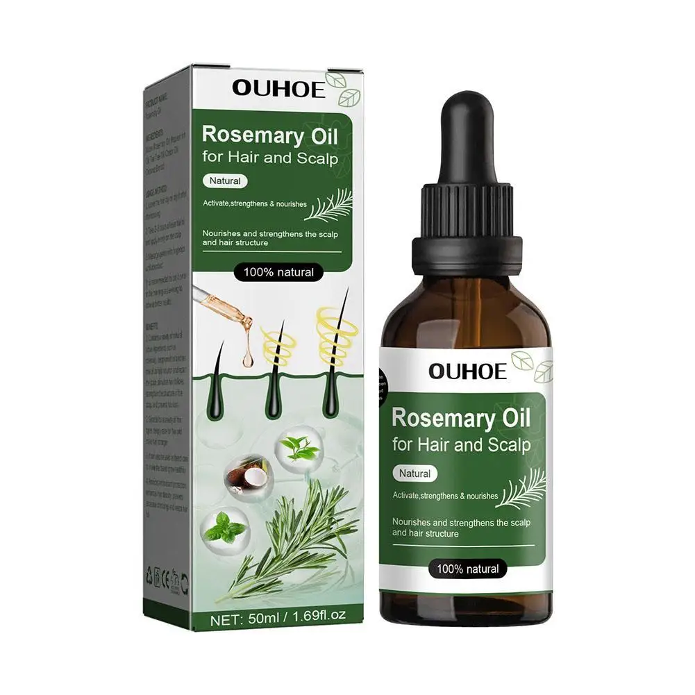 

50ml Hair Care Rosemary Aroma Oil For Dry Scalp Stimulates Nourishing Hair Care Essential Oil Dropship