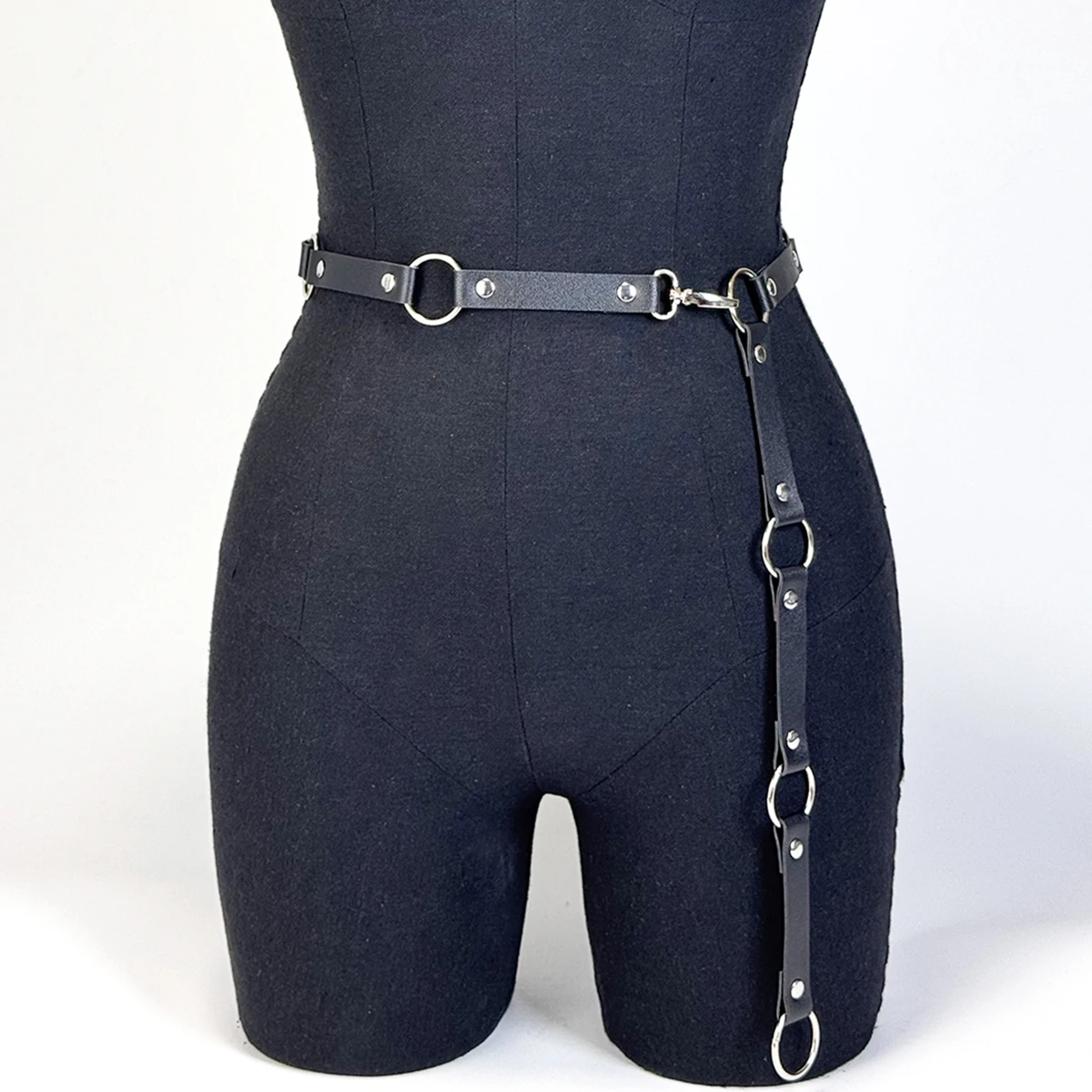 

Ladies' Fashionable Leather Belt with Adjustable Punk Gothic Body Decoration Daily Halloween Party Date Clothing Accessories