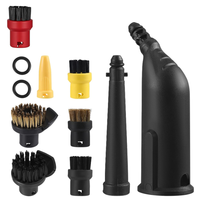 【Coupon!】Round Brush Joint Brushes Window Squeegee Nozzle For Karcher SC1 SC2 SC3 SC4 SC5 CTK10 CTK20 Steam Cleaner Accessories