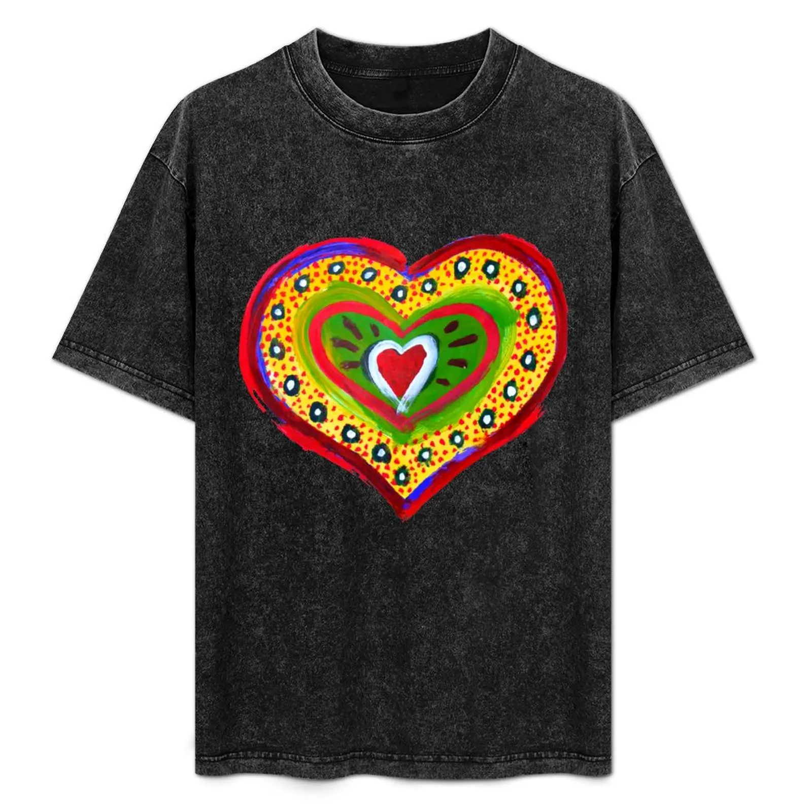 

Heart 1 T-Shirt Large Size Casual Short Sleeve Top
