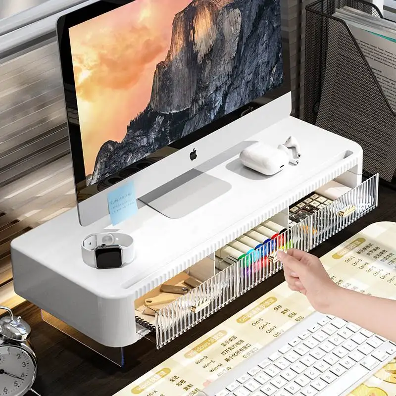 

Настольная подставка для монитора Thiened, офисный графический дисплей, высота, браслет, экран, защитный ящик для хранения, настольный органайзер