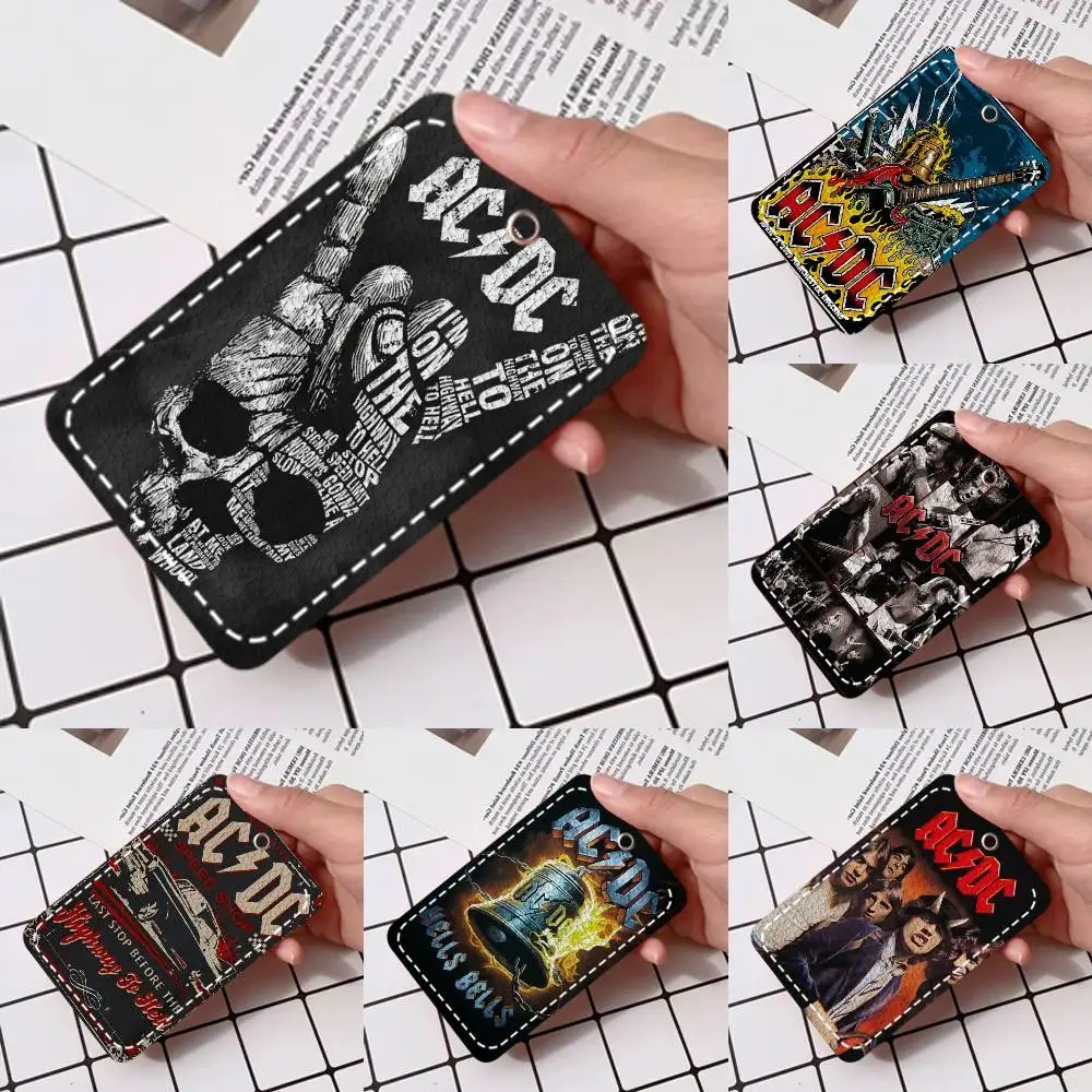 

Popular Singer L-lil T-tracy Card Holde Applicable To Credit Cards Bus Card Soft Leather Rectangular Keychain Protective Cover