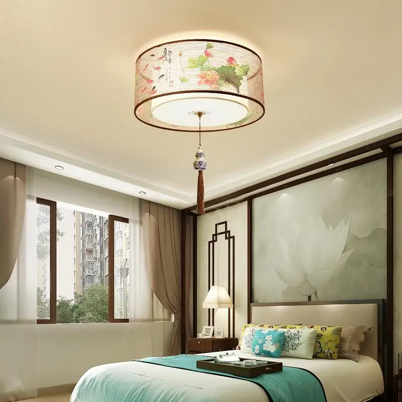 

Nordic Modern Lotus Bird LED Ceiling Lamp Living Room Bedroom Study Hotel KTV Bedside Ceiling Light Room Decoration Ceiling Lamp