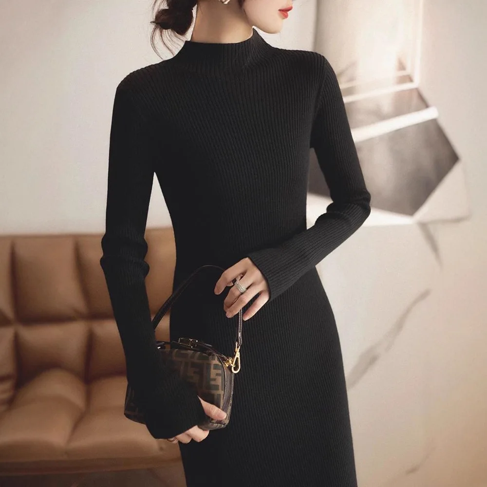 ドレス レディースドレス プロム 2025 秋 サテン パネル パール装飾 ラッフル シルク風 ウエスト エレガント レディース ミニマリスト クラシック アーティスティック