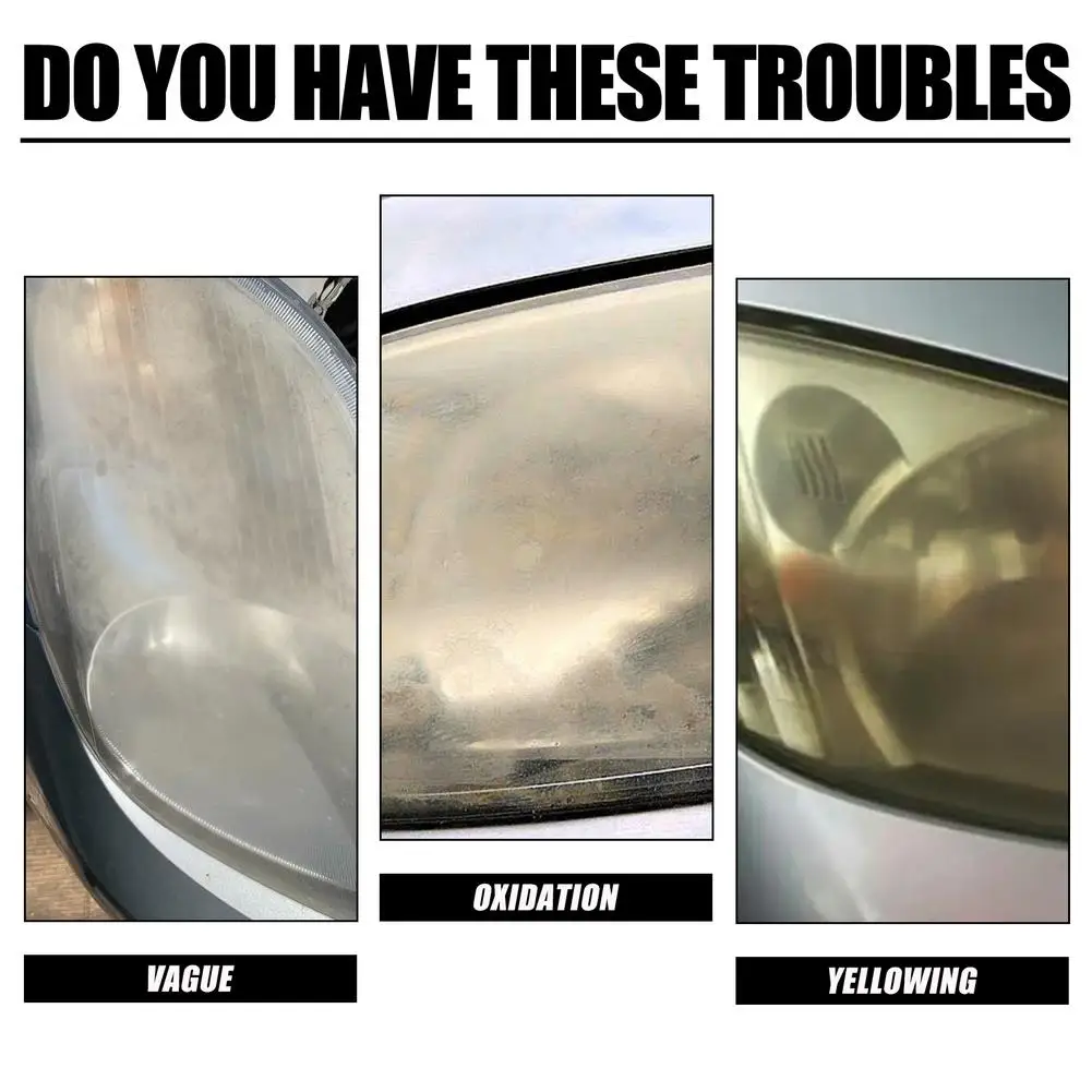 Zestaw do renowacji reflektorów, chusteczki Resto, płyn do renowacji reflektorów samochodowych, zestaw do usuwania oksydacji, polerowanie i oczyszczanie soczewek reflektorów