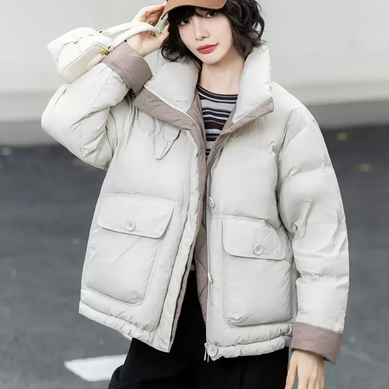 سترة نسائية قطنية للخريف والشتاء للتنقل سترة قطنية كبيرة الحجم #2