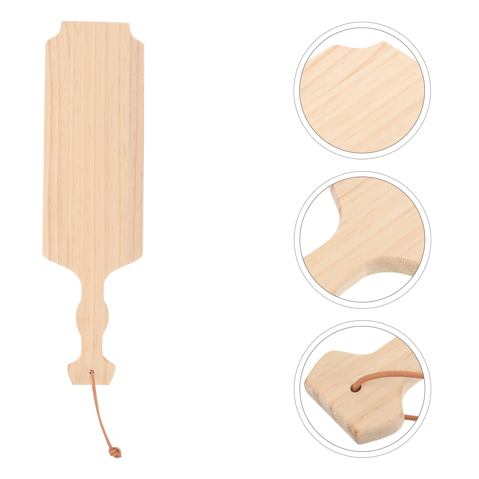 

Decorative Unfinished Paddle Handicraft Wooden Pendant Home Hanging Ornament Easy to Paint Stain Create Adornments