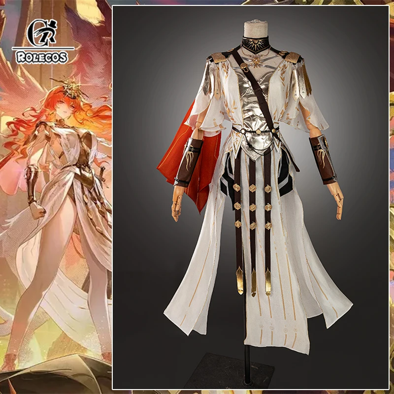 

ROLECOS Game Wuthering Waves Augusta Cosplay Costume Magnetism Before Light Augusta Women Sexy Suit Halloween Party Outfit