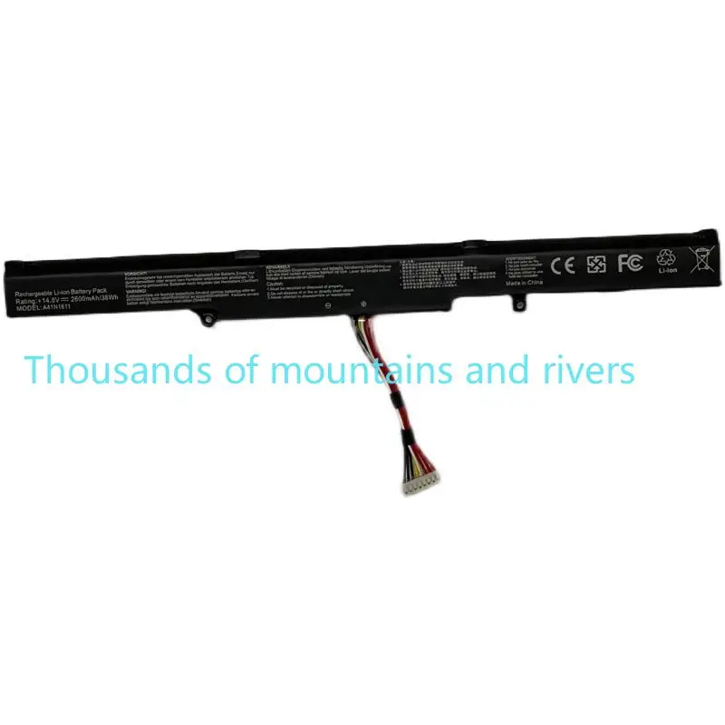 

14.4V 48WH A41N1611 Laptop Battery For ASUS ROG GL553 GL553VD GL553VE GL553VW Series A41LK5H A41LP4Q