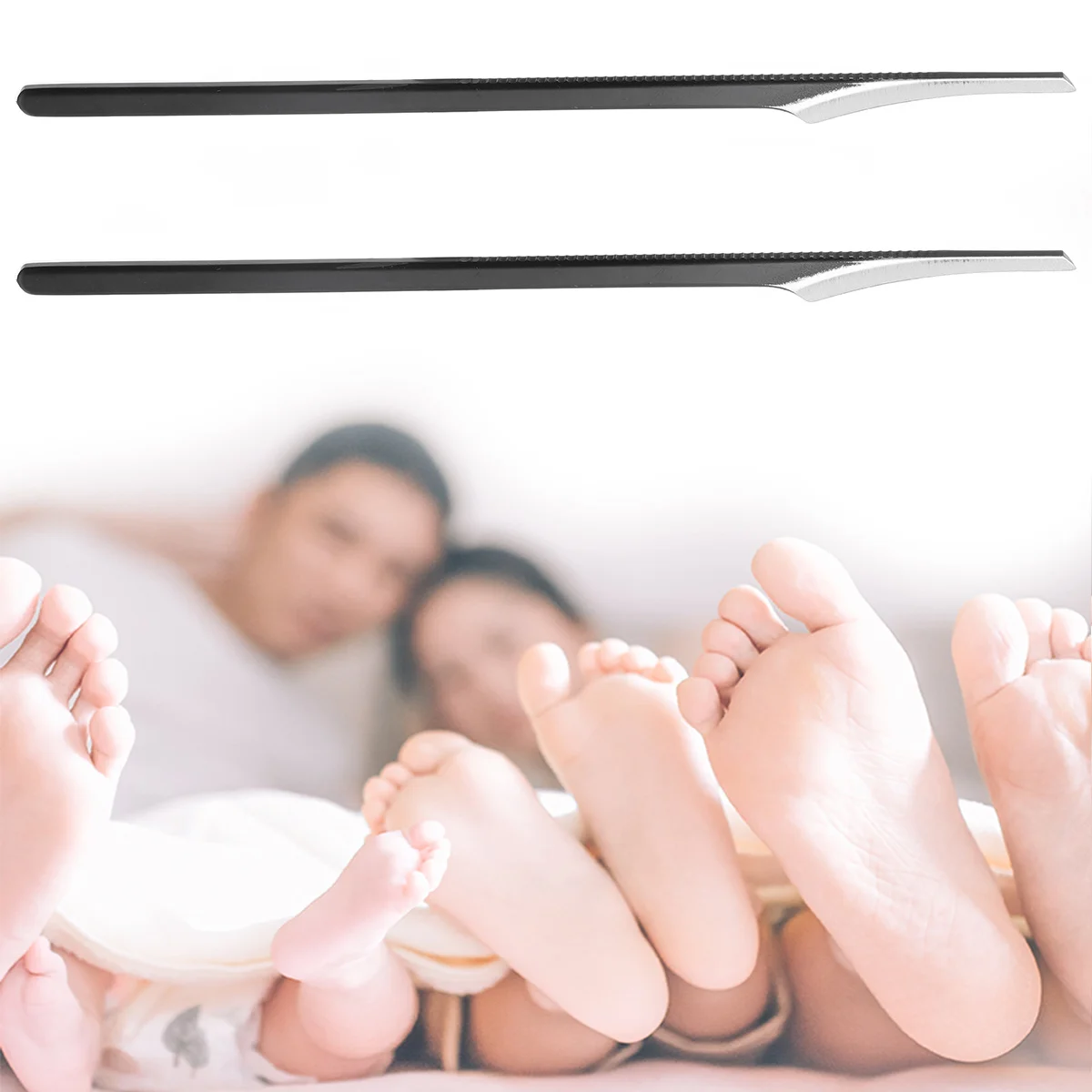 2 個ペディキュアスクレーパーフットケアツールプロフェッショナル角質リムーバーカルスシェーバー家庭用ペディキュアスクレーパー