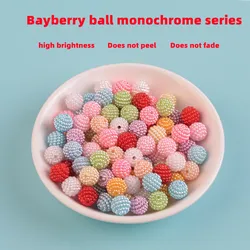 10/12/15mm 500g Abs Pearl Monochrome Bayberry Ball Straight Hole Color Loose Beads Handmade Diy Jewelry Accessories