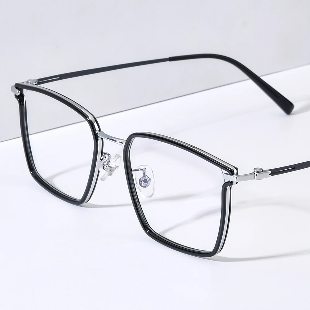 NIANZHEN TR90 Titanium Eyeglasses Frame Men 2025 New Square Brand Design Glasses Ultralight-Weight Retro Eyewear Spectacles 202
