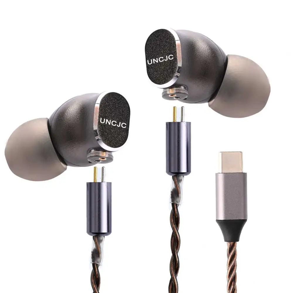 

Проводные наушники UNCJC Type C Hi-Res с USB-C разъемом и ЦАП