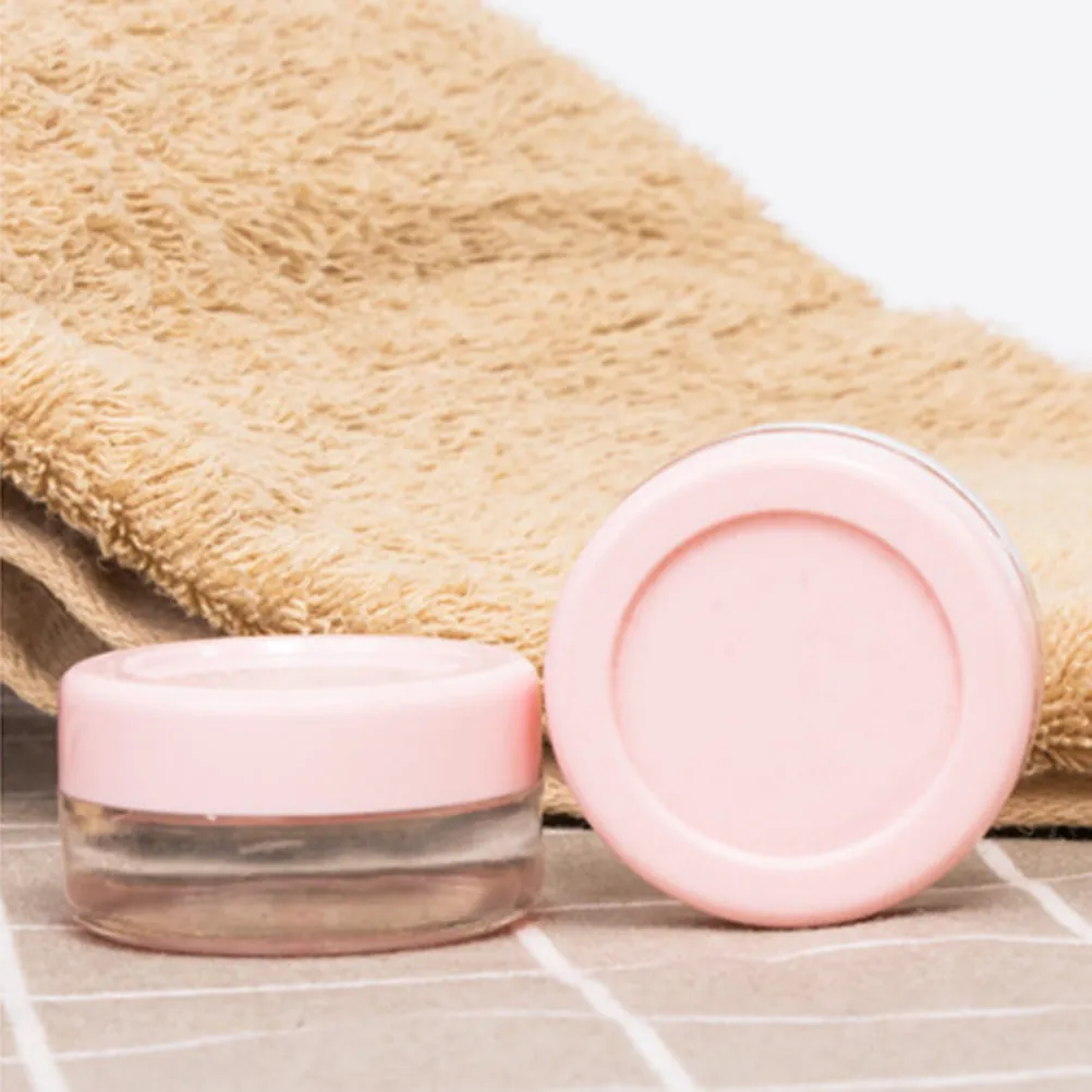 1Set Cosmetics Subpackaging Bottle Pink Reusable Refillable Travel Dispenser Suitable for Shampoo Body Lotion Essential Oils