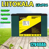 1-2pcs LiitoKala 12.8V 30Ah 40Ah 50Ah 60Ah LiFePO4 Battery Campers Waterproof Golf Cart Battery Off-Road Off-grid Solar energy