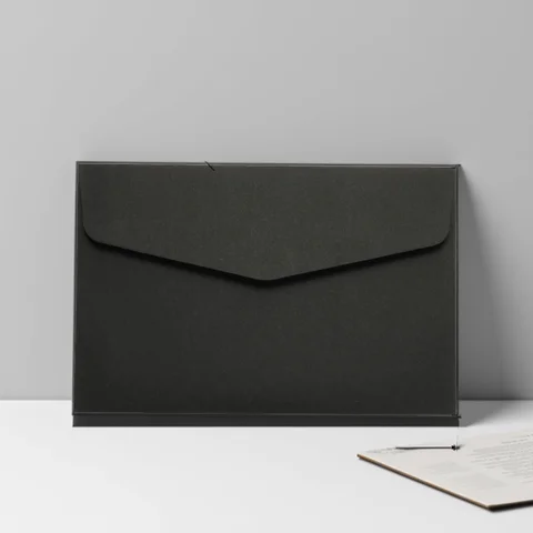 50Pcs Plain Black/Beige Blank Mini Envelopes Postcard Tiny Item Storage Present Card Holder Envelope for Wedding Greeting Party