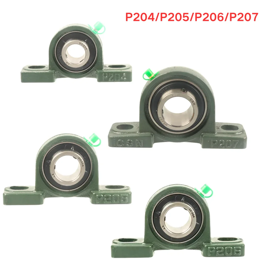 2 Pcs 20/25/30/35mm Cast Housing Self-align Pillow Block Bearing for ATV Buggy Go Kart Quad Bike Rear Axle Parts