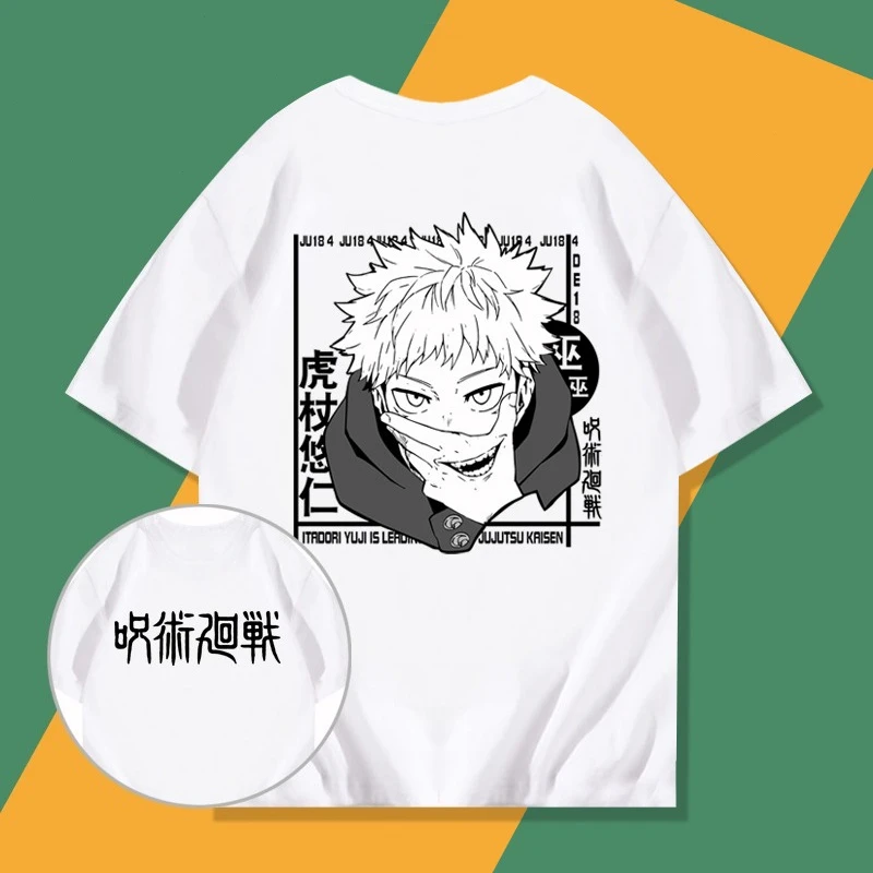 

Itadori Yuji‌ Jujutsu Kaisen ‌Gojo Satoru T-shirt Casual Loose Cool Summer Cotton Mens Women Top Tee Short Sleeve Streetwear Top