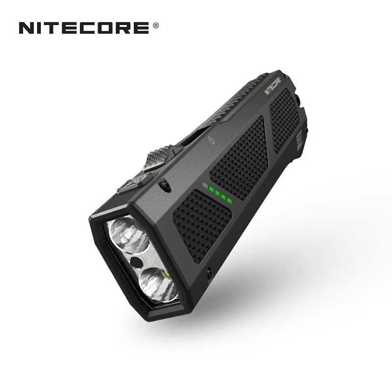 Todo en uno NITECORE EDC17 Tres fuentes de luz Linterna UV EDC ultradelgada 1350 mW Puntero láser verde luz UV