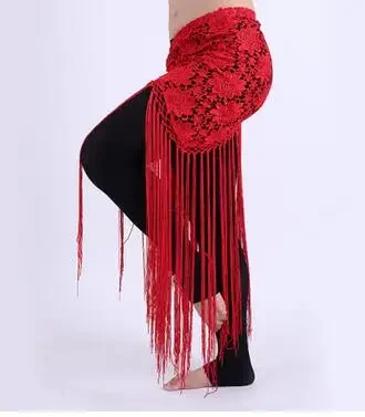 Tassel Hip Scarf female belly dancing patchwork scarf 1pcs/lot woman lace Sexy Belly Dance Costume Tribal