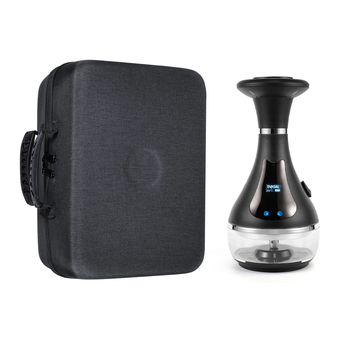 

Small Batch Customizable Logo Rechargeable Healthy Electronic Hookah Long Last Temperature Adjustable Shisha in Suitcase