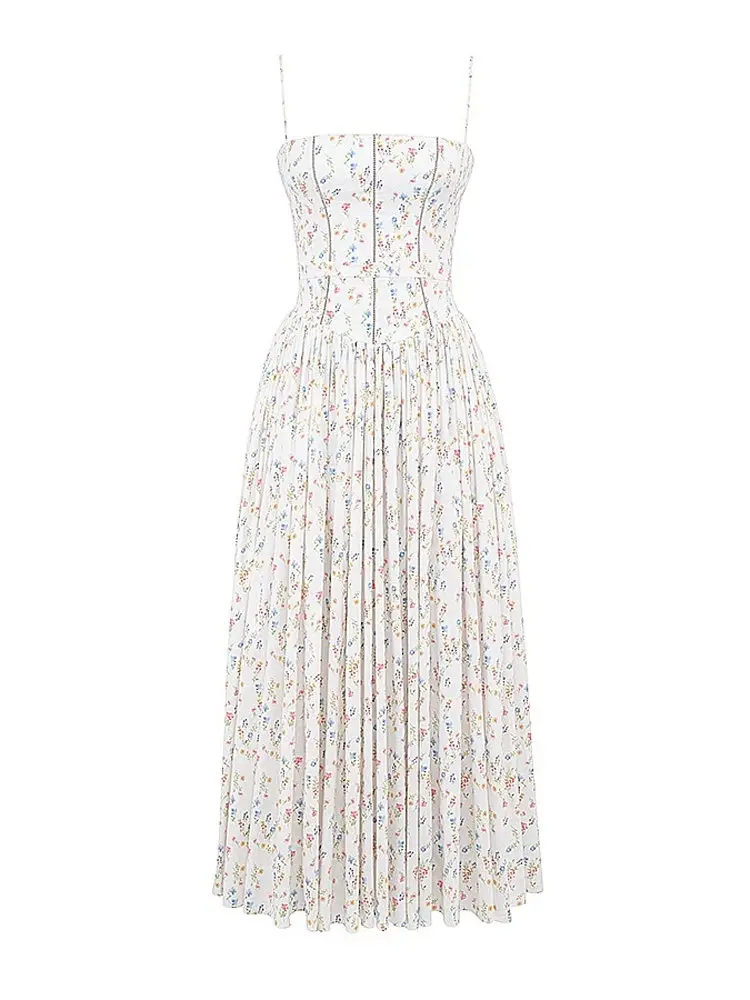 Susan Ele Vaion Sle Strapl Bicolore A-line Vita snellente Dr Sweet Sle Vita alta Estate Donna Dr