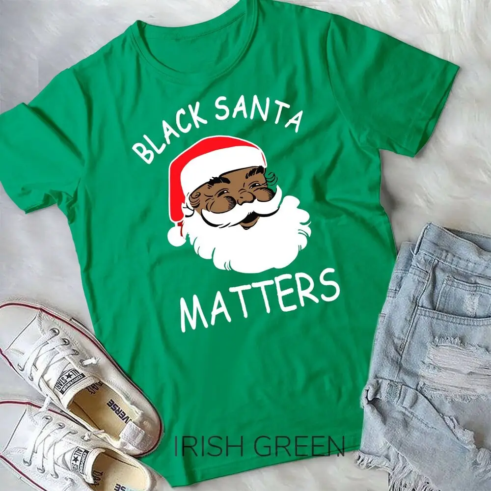 African American Santa Black Matters Christmas Pajama Family Unisex T-shirt