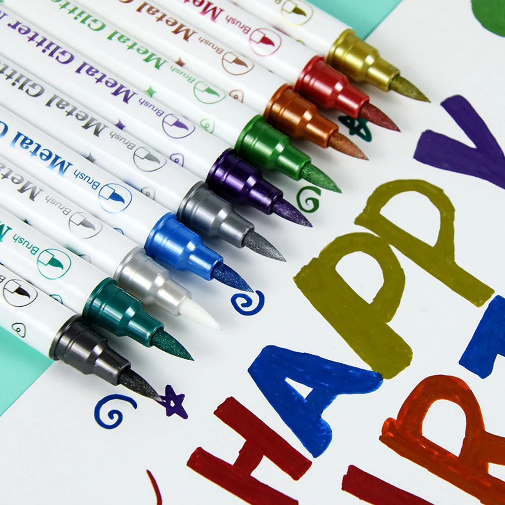 

DIY Craft Metallic Pens For Black Cardstock & Gifts Vibrant Black & Dark Paper Fun Craft Projects For All Ages