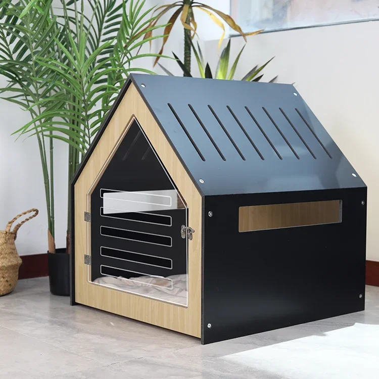 Wooden Indoor Cat Dog House Manufacturers Customized Solid Wood Cat House Pet Furniture Detachable Cat Pet House