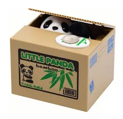 Deposito elettronico salvadanaio salvadanaio automatizzato Panda salvadanaio cane creativo giocattolo carino per bambini regali di natale