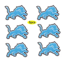 6 Pcs Sports Styles Embroidered Patches for Lions Sew On/Iron On Patch Applique for Clothes, Dress, Hat, Jeans, DIY Accessories