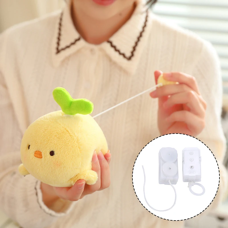 1 Pcs DIY Plush Toy Accessories Plastic Baby Pulling Tail Ring Tool Micro  Vibration Movement Toy Pull String Vibrator