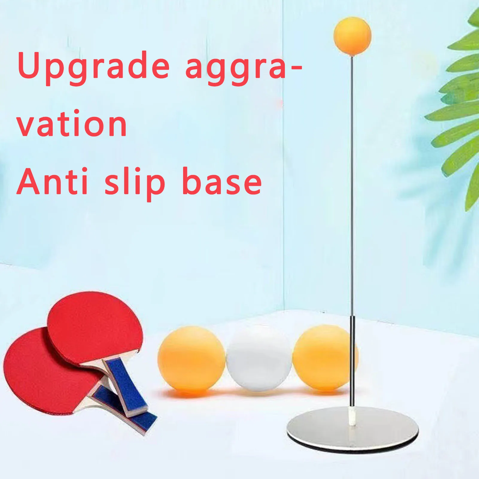 Table Tennis Soft Shaft  Set with Bulk Practice - Balls Paddles Set Easy to Install Play Anywhere