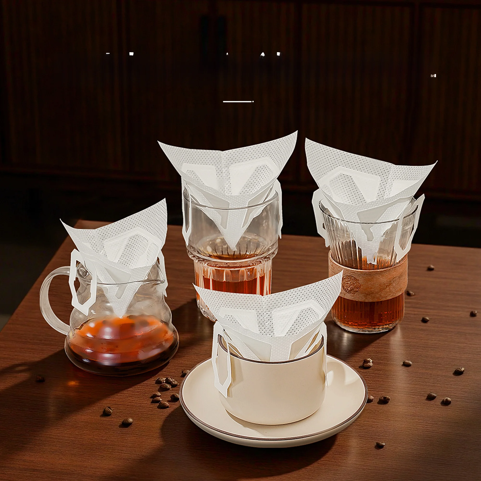 Food ade V-Notch Coffee Filter Paper Hanging Ear Bag Hand Pour Filter Net Disposable Coffee ing Tools UMUN Yumii Yuni view 5