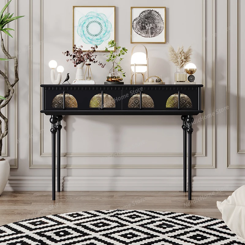

French Vintage Console Table Classic Subtle Ornate Unique Console Table Elegant Premium Meuble Salon Furniture Living Room
