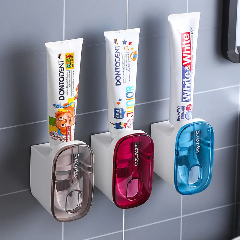 Dispenser automatico di dentifricio a parete pigro dentifricio spremiagrumi portaspazzolino accessori per il bagno