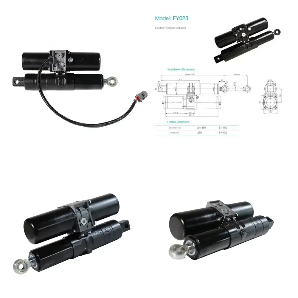 

New Hydraulic Electric Push Rod Linear Actuator for Elevator Lift System 8000N 48V 36V 24V 12V for Industrial Automation